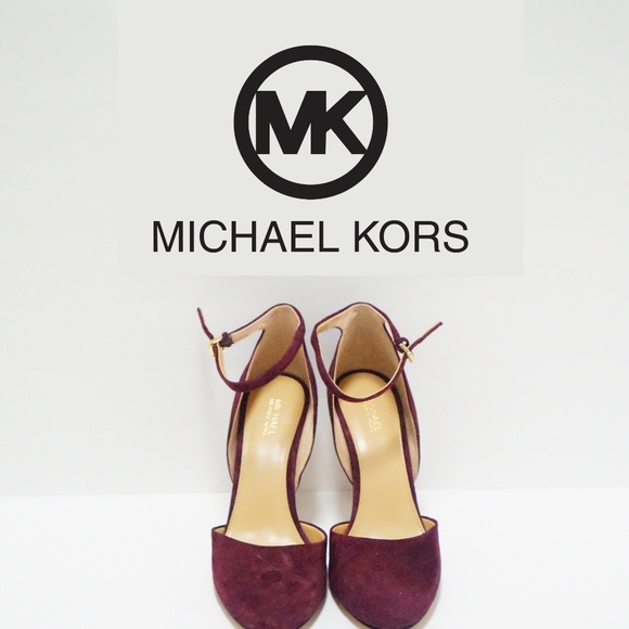 MICHAEL Michael Kors Shoes - MICHAEL Michael Kors Maroon Suede Heels size 7.5M